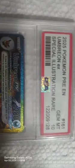PSA 10 2025 Pokemon PRE EN UMBREON ex Special Illustration Rare - Image 5