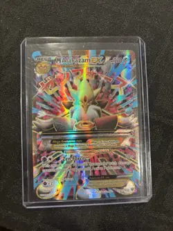 Pokemon TCG M Alakazam EX Full Art Holo Fates Collide 118/124 210 HP Psychic - Image 1