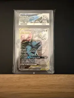 Pokemon TCG Celebi Venusaur GX Tag Team SM167 BSP ACE 10 (Perf Subs!) - Image 1