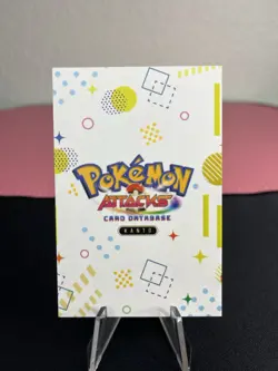 PIKACHU #025 Gold Cracked Ice CHASE Pokemon Attacks Kanto Card Database - Image 2