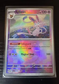 Pokemon Scarlet & Violet Prismatic Evolutions Sylveon 040/131 Masterball - Holo - Image 1