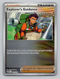 Reverse Holo Explorer's Guidance 107/131 Uncommon Prismatic Evolutions Pokemon - Image 1