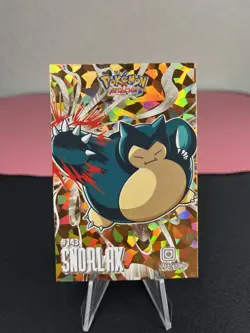 SNORLAX #143 Gold Cracked Ice CHASE Pokemon Attacks Kanto Card Database - Image 1