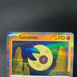 Lunatone Pokemon Mega Evolution Staff Promo #004 - Image 3