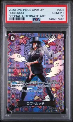 One Piece TCG Rob Lucci Japanese Special Alternate Art OP03-092 PSA 10 Gem Mint - Image 2