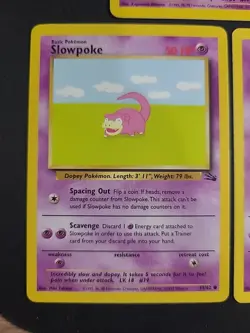 Vintage 1999 Pokemon Cards Lot Fossil Slowpoke Slowbro NM-LP - Image 2