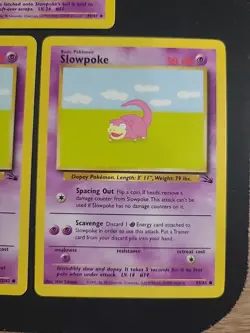 Vintage 1999 Pokemon Cards Lot Fossil Slowpoke Slowbro NM-LP - Image 4