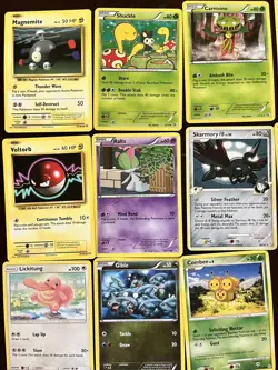 Pokemon Trading Card Lot Carnivine Lickitung Magnemite Riolu Ralts Tauros Klang - Image 3