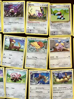 Pokemon Trading Card Lot Normal Herdier Eevee Whismur Porygon Wingull Meowth - Image 4