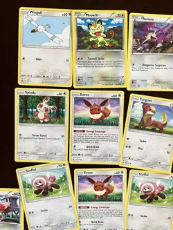 Pokemon Trading Card Lot Normal Herdier Eevee Whismur Porygon Wingull Meowth - Image 5