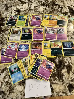 Pokemon Card Lot 70+ Cards Trainer Murkrow Meowth Pikachu Nickit Cubone Monsters - Image 1
