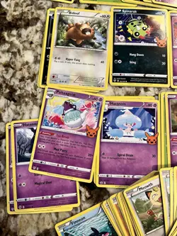 Pokemon Card Lot 70+ Cards Trainer Murkrow Meowth Pikachu Nickit Cubone Monsters - Image 4