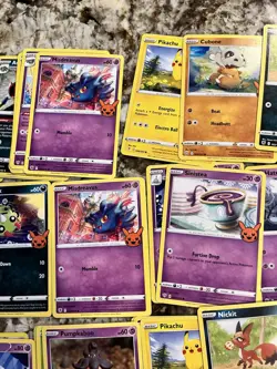 Pokemon Card Lot 70+ Cards Trainer Murkrow Meowth Pikachu Nickit Cubone Monsters - Image 5