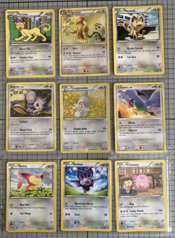 9 POKEMON TCG Card Mix 2008, 2011, 2012 Meouth, 2014, 2015 One HOLO Coupenotte - Image 1