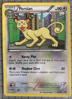 9 POKEMON TCG Card Mix 2008, 2011, 2012 Meouth, 2014, 2015 One HOLO Coupenotte - Image 3