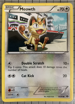 9 POKEMON TCG Card Mix 2008, 2011, 2012 Meouth, 2014, 2015 One HOLO Coupenotte - Image 5