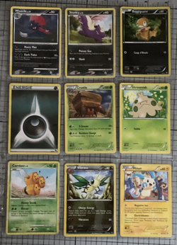 9 POKEMON TCG Cards Mix 2007, 2008 Combee, 2012, 2013 Minun, 2014, One HOLO - Image 1