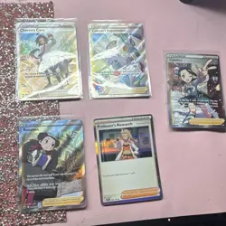 Pokemon TCG Boss's Orders & Karen's Conviction Full Art Trainer Card Lot (13) - Image 3