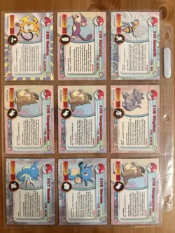 1999 Pokemon Topps Lot (53) Foil & Non Holo Mixed Conditions Blue, Black & Green - Image 5