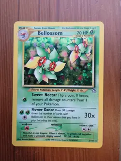 Bellossom 3/111 - Pokemon Neo Genesis Holo Rare Card - WOTC Vintage TCG VLP/NM - Image 1