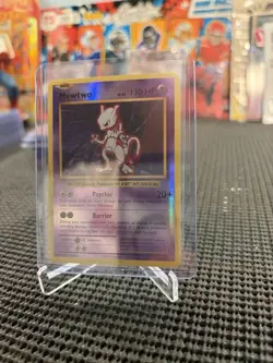 Pokemon Mewtwo TCG Reverse Holo Rare Card 51/108 - Image 1