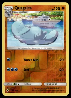 Quagsire 97/214 Reverse Holo Unbroken Bonds Pokemon Card - Image 1