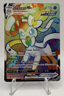 Pokemon Sylveon VMAX SWSH07 Evolving Skies Secret Rare Holo 211/203 310HP - Image 1