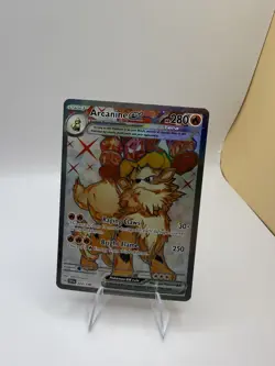 ARCANINE EX 224/198 - ULTRA RARE - FULL ART - Pokemon Scarlet and Violet - NM - Image 1