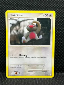 Pokemon Tcg Slakoth 99/123 Mysterious Treasures Non Holo - Image 1
