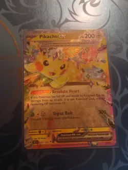 Pokemon Pikachu ex 057/191 Sv08: Surging Sparks Double Rare Holo - Image 1