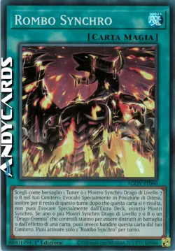 ROMBO SYNCHRO • (Synchro Rumble) • Super R • AGOV IT060 • 1Ed • Yugioh ANDYCARDS - Image 1