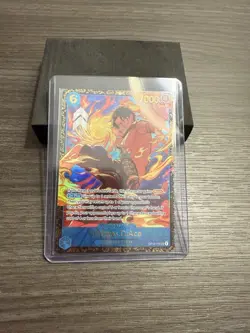 One Piece Portgas D Ace OP13-119 Top 16 Treasure Cup Prize Promo Sealed - Image 1