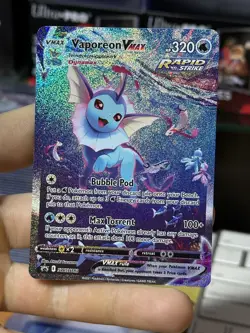 Vaporeon VMAX SWSH182 Black Star Promo 2021 Pokemon Card TCG - Image 3