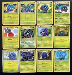 12x Tangela & Tangrowth Pokemon Card Lot W/ XY Era Cards Cute Pokemon Cards - Image 1