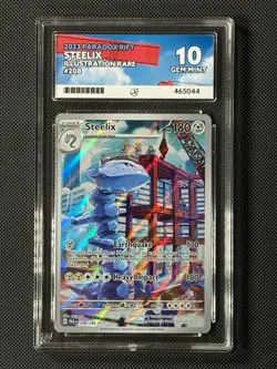 ACE 10 Steelix 208/182 IR Pokemon Card Sv04: Paradox Rift Holo GEM MINT - Image 1