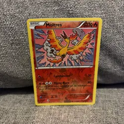 Moltres 9/124 Reverse Holo Rare Pokemon TCG Legendary Bird - Image 1
