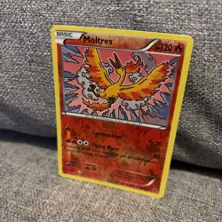 Moltres 9/124 Reverse Holo Rare Pokemon TCG Legendary Bird - Image 2