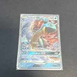 Pokemon Lapras GX 35/149 SM Base Set Ultra Rare Holo Full Art GX 190 HP - Image 3
