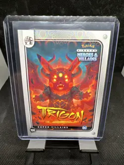 pokemon pikachu heroes and villains Trigon Laser Holo Flash Edition - Image 1