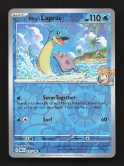 Misty's Lapras 050/182 Common Destined Rivals Pokemon Reverse Holo Near Mint - Image 1