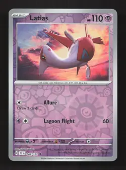 Latias 067/162 Uncommon Temporal Forces Pokemon Reverse Holo Near Mint - Image 1
