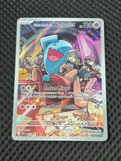 Pokemon TCG Team Rockets Wobbuffet ETB Black Star Promo Card 203 - Image 1