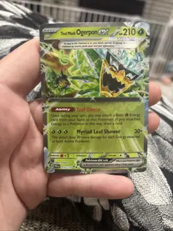Teal Mask Ogerpon ex 012/131 Double Rare Prismatic Evolutions Pokemon NM/LP - Image 1