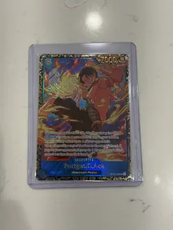 One Piece Portgas D Ace OP13-119 Top 16 Treasure Cup Prize Promo - Image 1