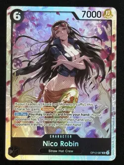 Nico Robin SR Legacy of the Master OP12-087 One Piece CCG Near Mint NM - Image 1