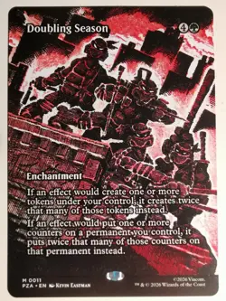 Doubling Season Borderless: TMNT: Mtg Card NM - Image 1