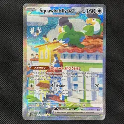 Squawkabilly EX 264/193 Sv02: Paldea Evolved Holo Card Near Mint Condition - Image 1