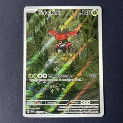 Pokemon TCG Tapu Bulu Holo Illustration Rare Card 065/064 S&V Shrouded Fable - Image 1