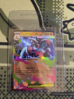Mega Charizard X ex - 029 029 Holo Promo ME: Mega Evolution Promo Pokemon NM - Image 3