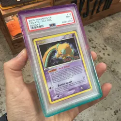 2005 POKEMON EX DEOXYS #18 DEOXYS-REVERSE FOIL PSA 9 - Image 2